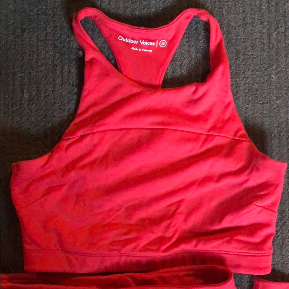 Red tech sweat set!